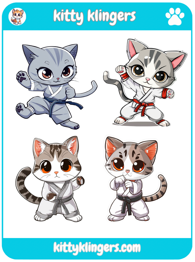 π±π₯ Karate Kitty Vinyl Sticker: Unleash the Feline Warrior Within! π₯π±